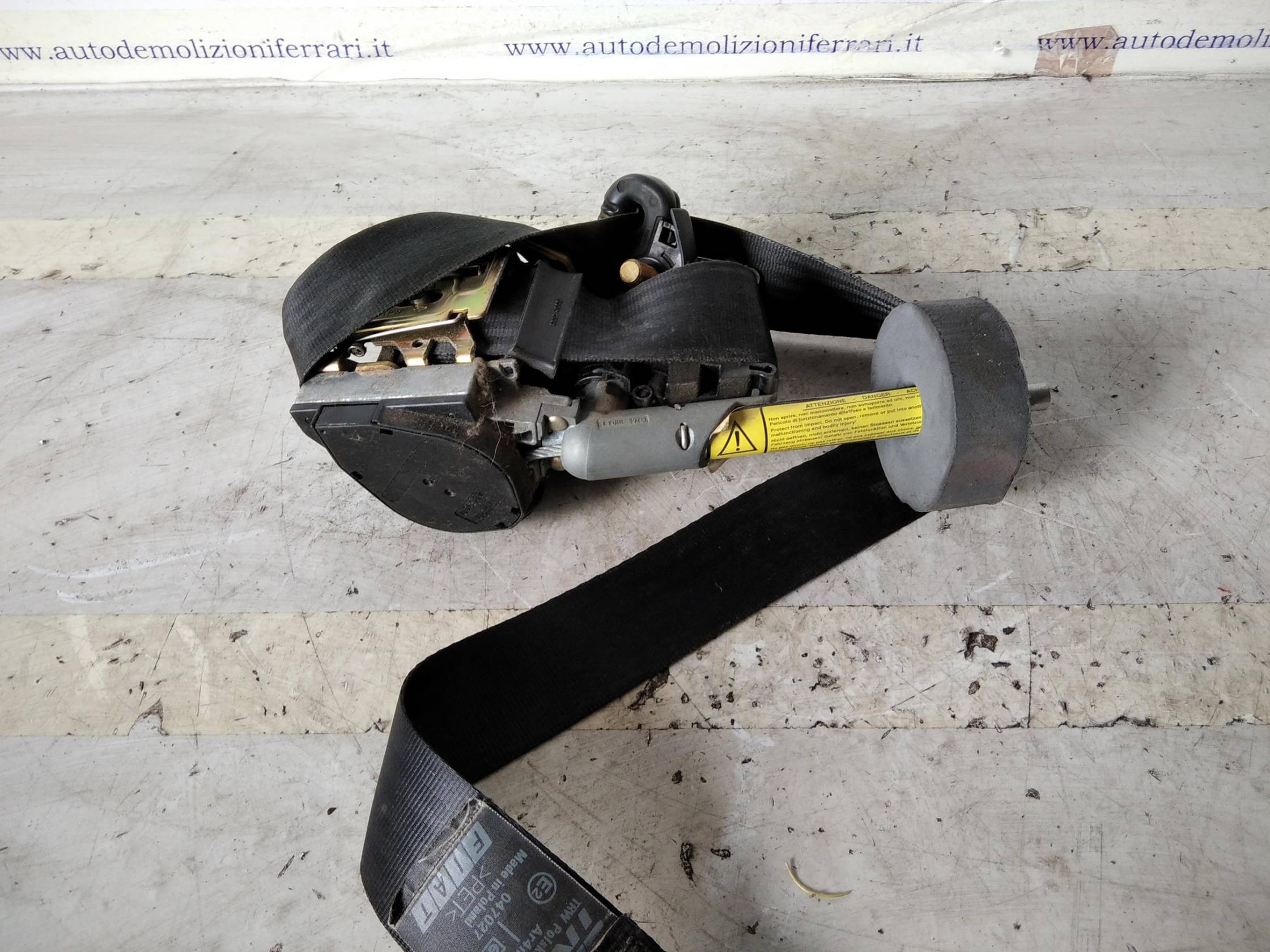 Cintura sicurezza ant. sx.